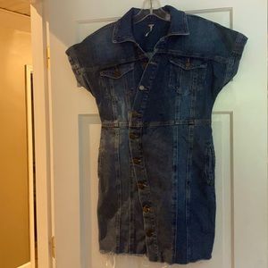 Free People Denim Dress- size Small, like new!!